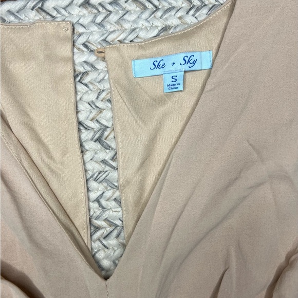 She + Sky Blush Jumpsuit Size Small - Picture 2 of 2